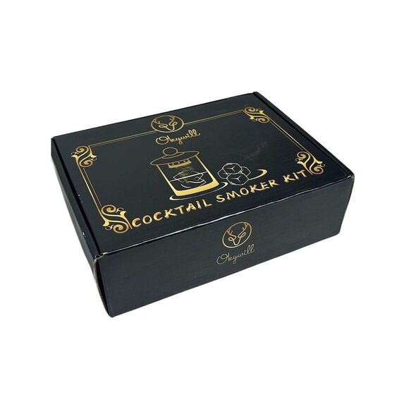 Okywill Cocktail Smoker Kit with 4 Wood Chip Flavors & Instructions - Picture 1 of 11